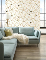 Wallpaper Prismatic Wallpaper // Gold & Black