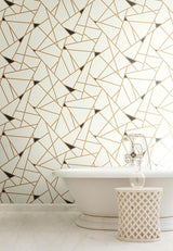 Wallpaper Prismatic Wallpaper // Gold & Black