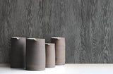 Wallpaper Quarter Sawn Wood Wallpaper // Black
