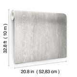 Wallpaper Quarter Sawn Wood Wallpaper // Grey