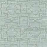 Wallpaper Quatrefoil Trellis Peel & Stick Wallpaper // Blue