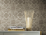 Wallpaper Quatrefoil Trellis Peel & Stick Wallpaper // Neutral