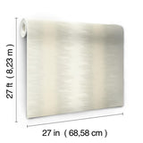 Wallpaper Quill Stripe Wallpaper // Beige