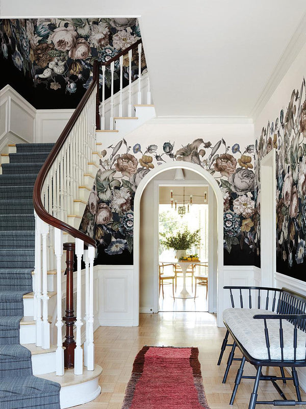 Wallpaper Rachel Rose Wall Mural // White
