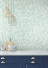 Wallpaper Rainforest Canopy Wallpaper // Aqua