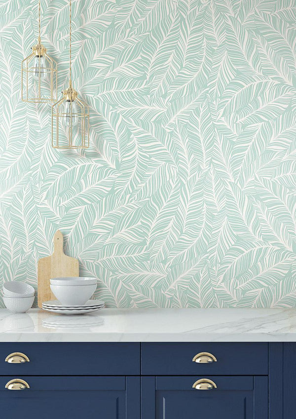 Wallpaper Rainforest Canopy Wallpaper // Aqua