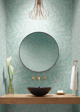 Wallpaper Rainforest Canopy Wallpaper // Aqua