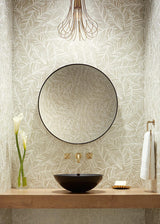 Wallpaper Rainforest Canopy Wallpaper // Cream