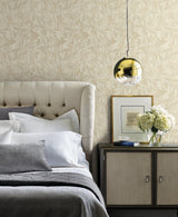 Wallpaper Rainforest Leaves Wallpaper // Beige