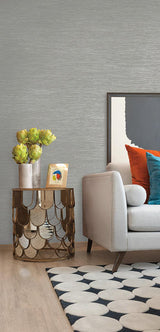 Wallpaper Ramie Weave Wallpaper // Blue