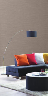 Wallpaper Ramie Weave Wallpaper // Dark Grey