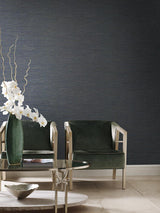 Wallpaper Ramie Weave Wallpaper // Grey