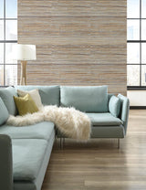 Wallpaper Raw Jute Grasscloth Wallpaper // Metallic