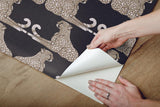 Wallpaper Reclining Cheetahs Peel & Stick Wallpaper // Black