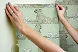 Wallpaper Reclining Cheetahs Peel & Stick Wallpaper // Taupe
