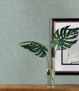 Wallpaper Reed Basket Peel & Stick Wallpaper // Blue