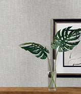 Wallpaper Reed Basket Peel & Stick Wallpaper // White