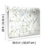 Wallpaper Refraction Peel & Stick Wallpaper // Blue