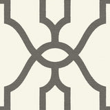 Wallpaper Repurpose Woven Trellis Wallpaper // Charcoal