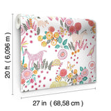 Wallpaper Reverie Peel & Stick Wallpaper // Coral