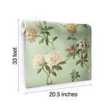 Wallpaper Rhododendron Script Wallpaper // Blue