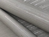 Wallpaper Ribbon Bamboo Wallpaper // Silver Metallic