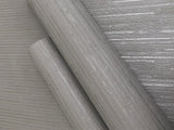 Wallpaper Ribbon Bamboo Wallpaper // Silver Metallic