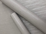 Wallpaper Ribbon Bamboo Wallpaper // Silver Metallic