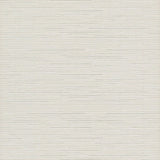 Wallpaper Ribbon Bamboo Wallpaper // White & Silver Metallic