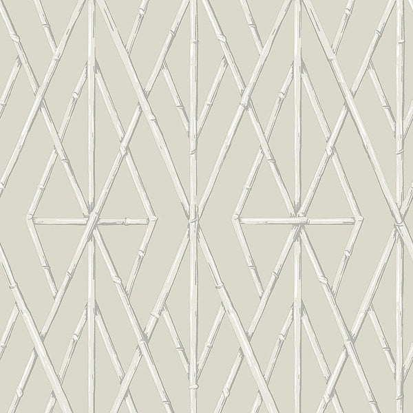 Wallpaper Riviera Bamboo Trellis Wallpaper // Cream 