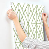 Wallpaper Riviera Bamboo Trellis Wallpaper // Green