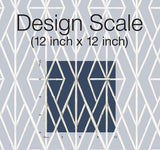 Wallpaper Riviera Bamboo Trellis Wallpaper // Navy