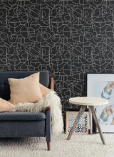 Wallpaper Robotics Peel & Stick Wallpaper // Black