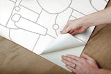 Wallpaper Robotics Peel & Stick Wallpaper // Grey