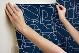 Wallpaper Robotics Peel & Stick Wallpaper // Navy
