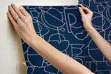 Wallpaper Robotics Peel & Stick Wallpaper // Navy