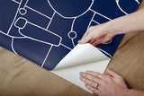 Wallpaper Robotics Peel & Stick Wallpaper // Navy