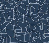 Wallpaper Robotics Peel & Stick Wallpaper // Navy