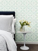 Wallpaper Roulettes Wallpaper // Cream & Blue
