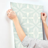 Wallpaper Roulettes Wallpaper // Cream & Blue