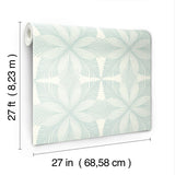 Wallpaper Roulettes Wallpaper // Cream & Blue