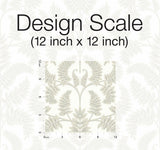 Wallpaper Royal Fern Damask Wallpaper // Beige