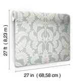 Wallpaper Royal Fern Damask Wallpaper // Green