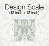 Wallpaper Royal Fern Damask Wallpaper // Green