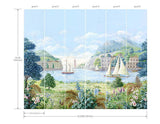 Wallpaper Safe Harbor Wall Mural // Light Blue