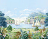 Wallpaper Safe Harbor Wall Mural // Light Blue