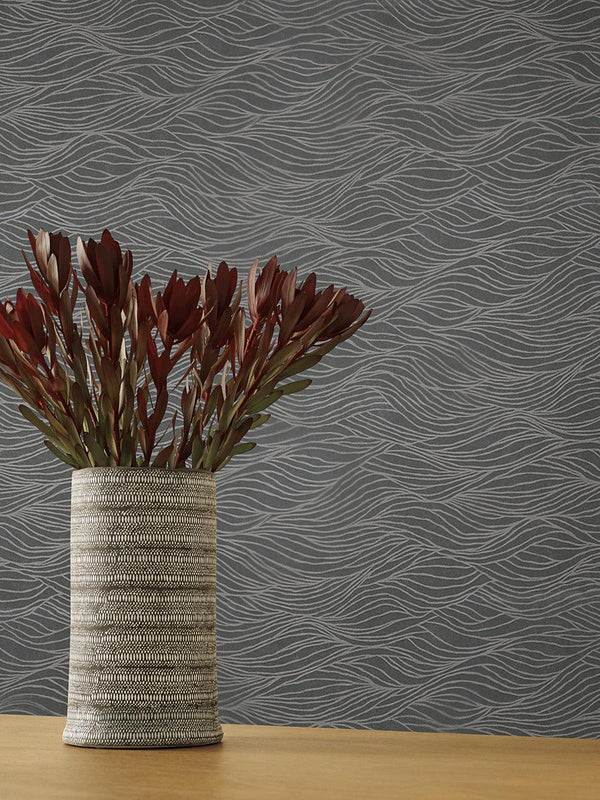 Wallpaper Sand Crest Wallpaper // Silver