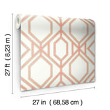 Wallpaper Sawgrass Trellis Wallpaper // Coral