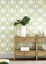 Wallpaper Sawgrass Trellis Wallpaper // Green