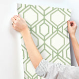 Wallpaper Sawgrass Trellis Wallpaper // Green